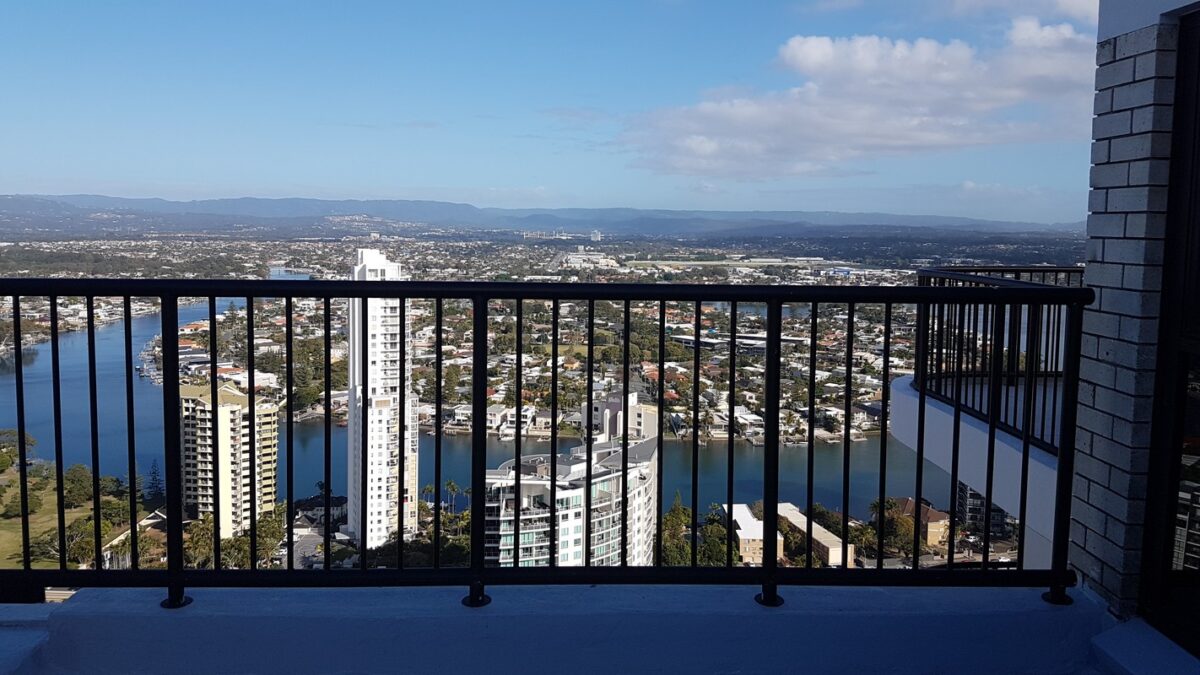 Commercial painting project on a Maroochydore building
