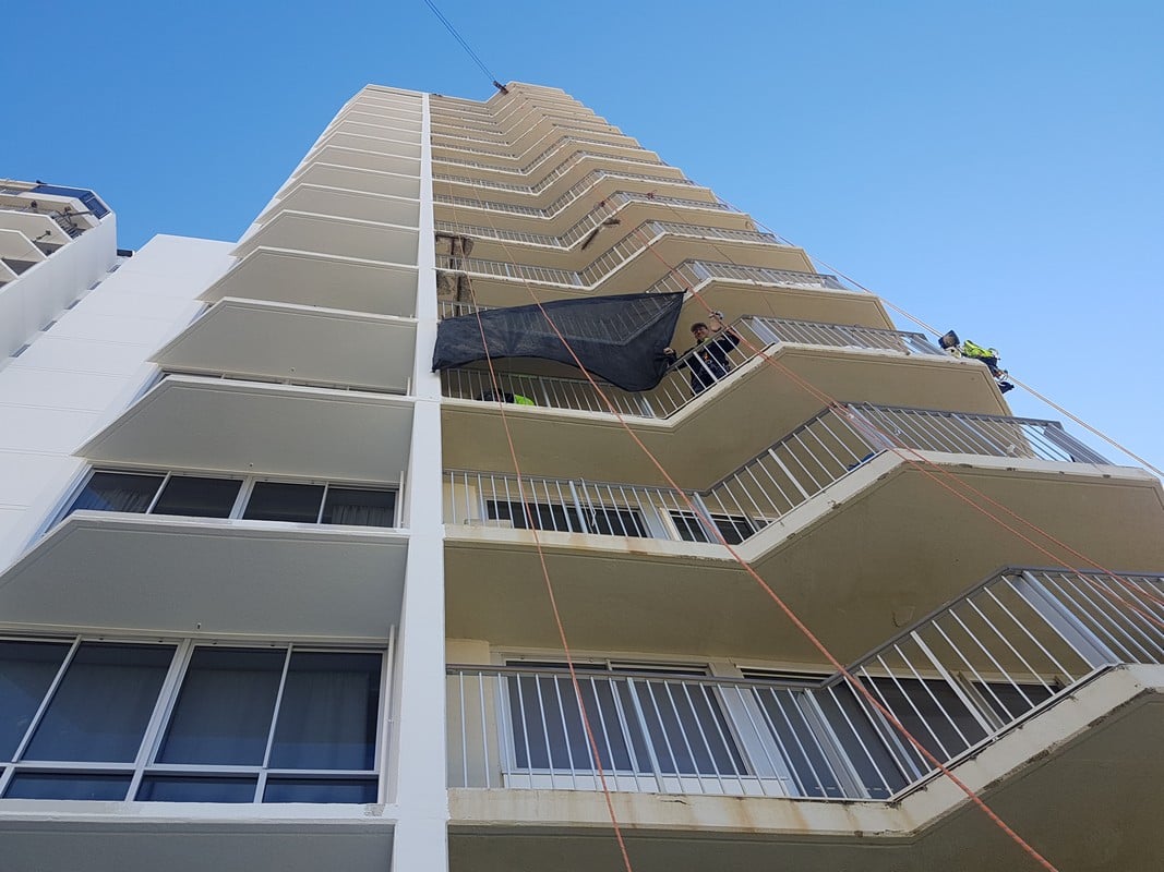 Strata balcony balustrade replacement on a Queensland apartment complex