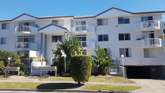 Interior and exterior painting at a Brisbane aged care facility
